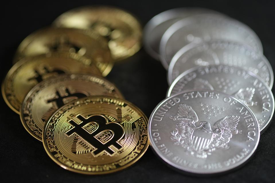 Silver American Eagle Bullion Coins And Bitcoin
